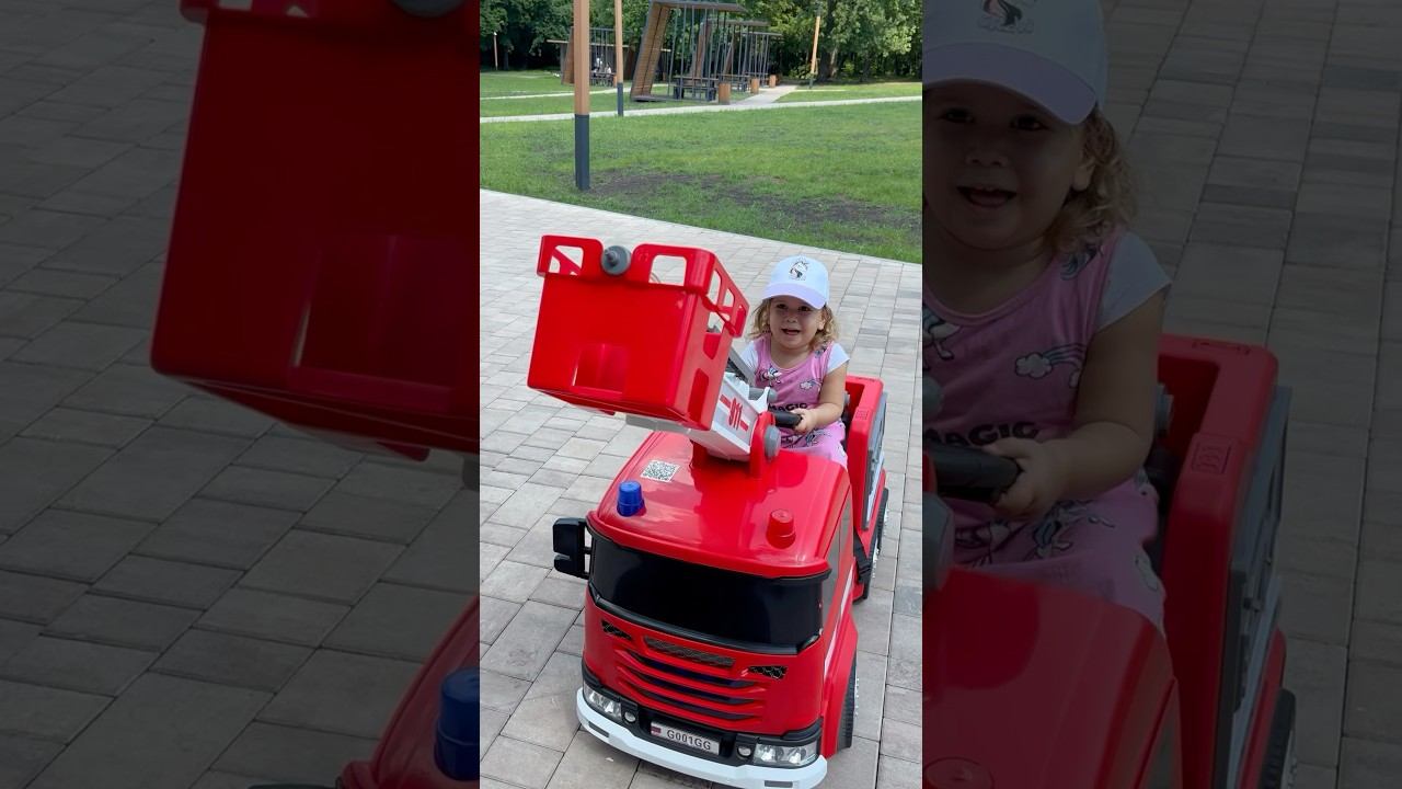 Fire Track Baby. #firetruck #rescuetruck #funny #kids #babytime #easyenglish