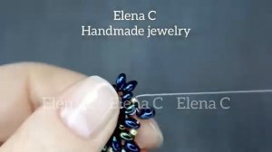 Серьги из бисера и бусин Twin  от Elena C - Украшения ручной работы