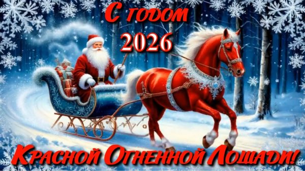 С годом Красной Огненной Лошади! С Новым годом!