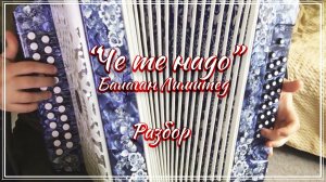 "Че те надо" (Балаган Лимитед) / Подробный разбор на гармони по цифрам смотрите на моем сайте