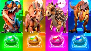 Coffin Dance Динозавры 267 уровень - Мультики про Динозавров | МУЛЬТФИЛЬМЫ ДИНОЗАВРЫ в Tiles Hop