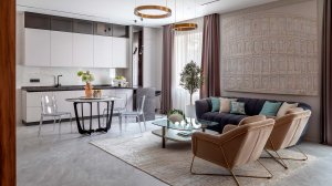 Дизайн и ремонт квартиры 95 м² в современном стиле