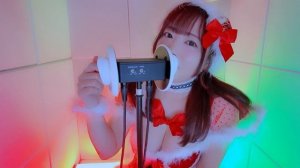 【ASMR】ゼロ距離ささやき♡刺激強めマッサージ♡クリスマスオノマトペ [うさちゃんと]