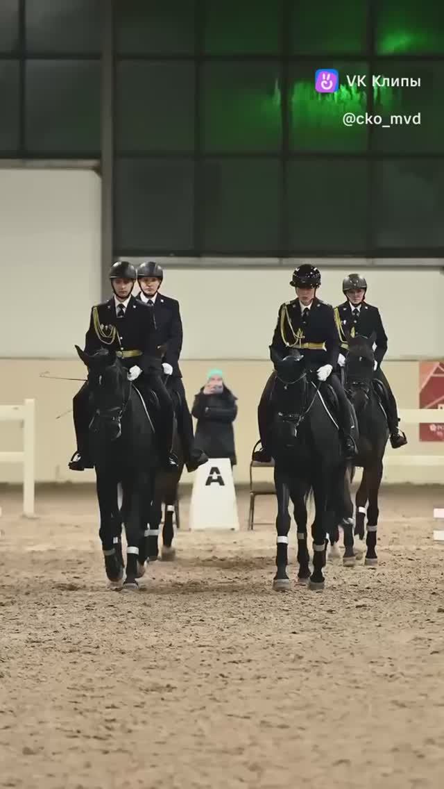 Полицейские (кавалеристы) Санкт-Петербурга покорили «Бал зимы» изящным танцем верхом смотреть онлайн