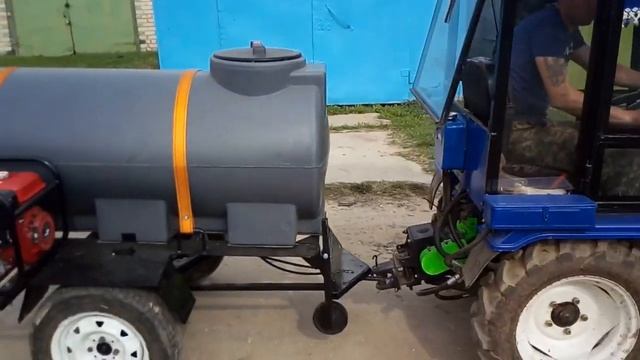 Garden Scout T12 с самодельной бочкой смотреть онлайн