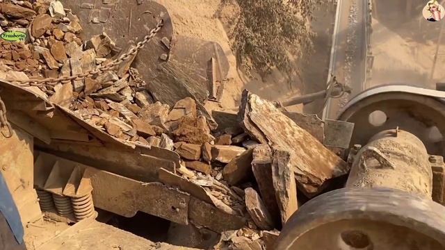 Строительство, дробление щебёнки смотреть онлайн