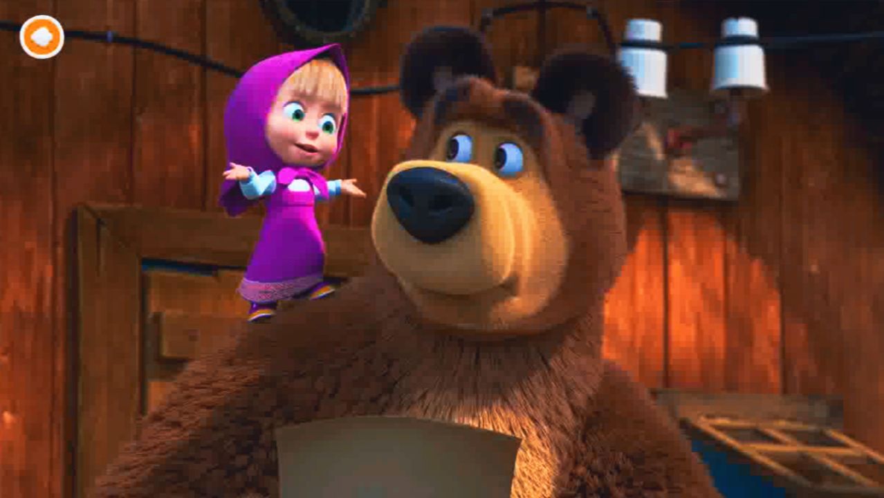 Маша и Медведь | Живописные Пазлы и Раскраска с Героями Мультика Маша и Медведь смотреть онлайн