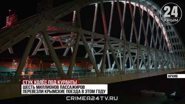Крымские поезда перевезли 23 млн 600 тысяч пассажиров за шесть лет смотреть онлайн