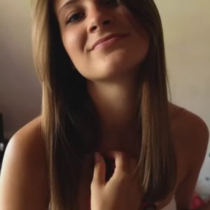 cute girl kissing