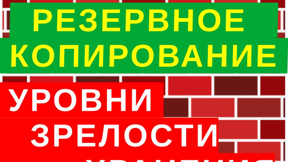 Модель зрелости хранения резервных копий