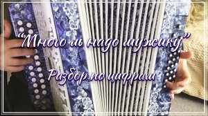 "Много ль надо мужику" (И. Разумов) / Разбор на гармони по цифрам