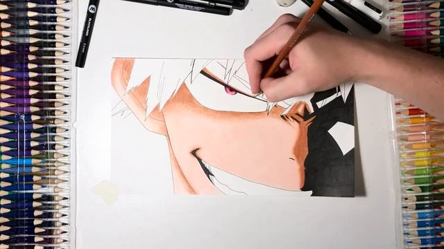 Рисую Бакуго из аниме Моя геройская академия. #art #drawing #anime #animeart  #аниме #амв #бакуго
