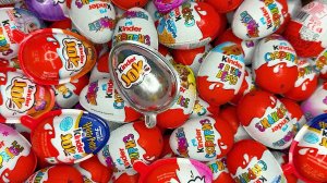Увлекательное видео | Распаковка серебрянной конфеты Kinder Joy и 500 конфет Kinder Surprise
