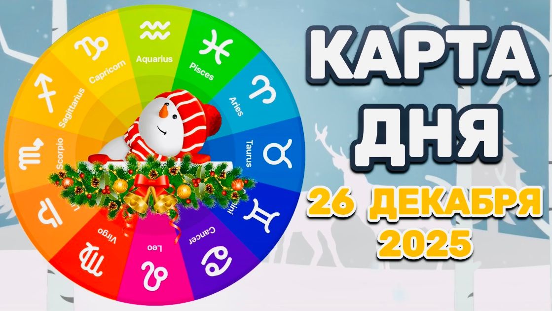 "КАРТА ДНЯ" на 26 ДЕКАБРЯ 2025 года (Оракул ЛЕНОРМАН)!!! смотреть онлайн