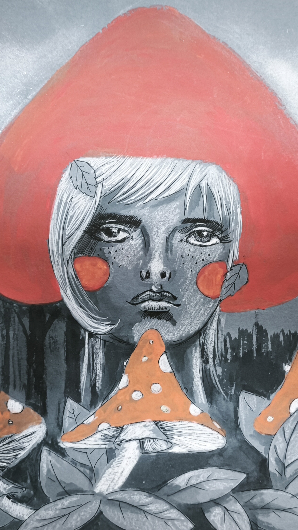 #арт #мои_рисунки + ИИ #красная_шапочка и #серый_волк смотреть онлайн