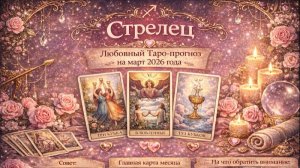 💖 Стрелец — любовный Таро-прогноз на март 2026 года: свобода чувств и честный выбор 🔮✨