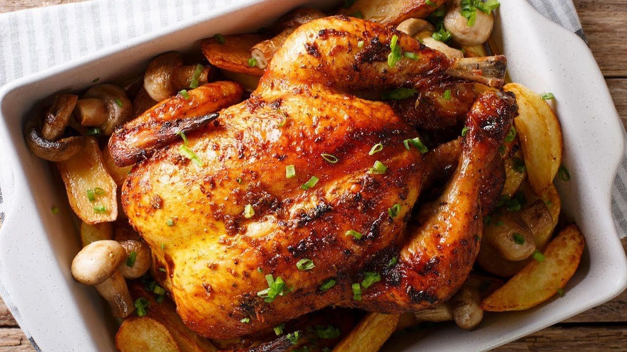 Идеальная КУРИЦА В ДУХОВКЕ | 5 СОВЕТОВ как приготовить Сочную Курицу В Духовке с Хрустящей Корочкой смотреть онлайн