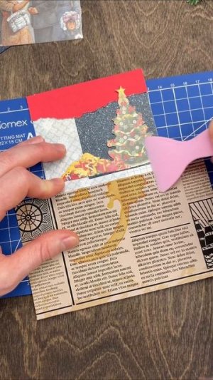 Новогодний скрапбукинг #творчество #новыйгод