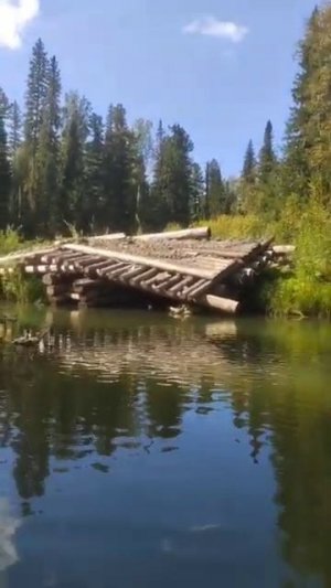 Сплав Тайга по реке Рудиковка Снесеный мост Рыбалка Охота Сибирь 2025