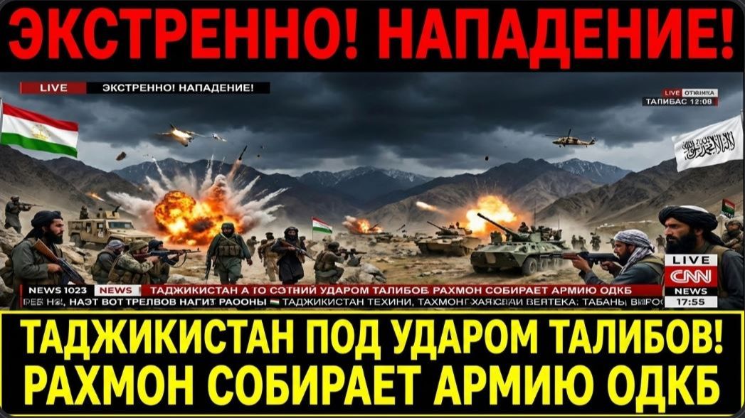 СРОЧНО! ТАДЖИКИСТАН ПОД УДАРОМ ТАЛИБОВ! РАХМОН СОБИРАЕТ АРМИЮ ОДКБ ЧТО ПРОИСХОДИТ смотреть онлайн