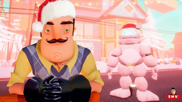 ШОУ ПРИВЕТ СОСЕД!НОВОГОДНИЙ ФРЕДБЕР!ИГРА HELLO NEIGHBOR ПРОХОЖДЕНИЕ ФНАФ МОДА Frostbear blizzard!