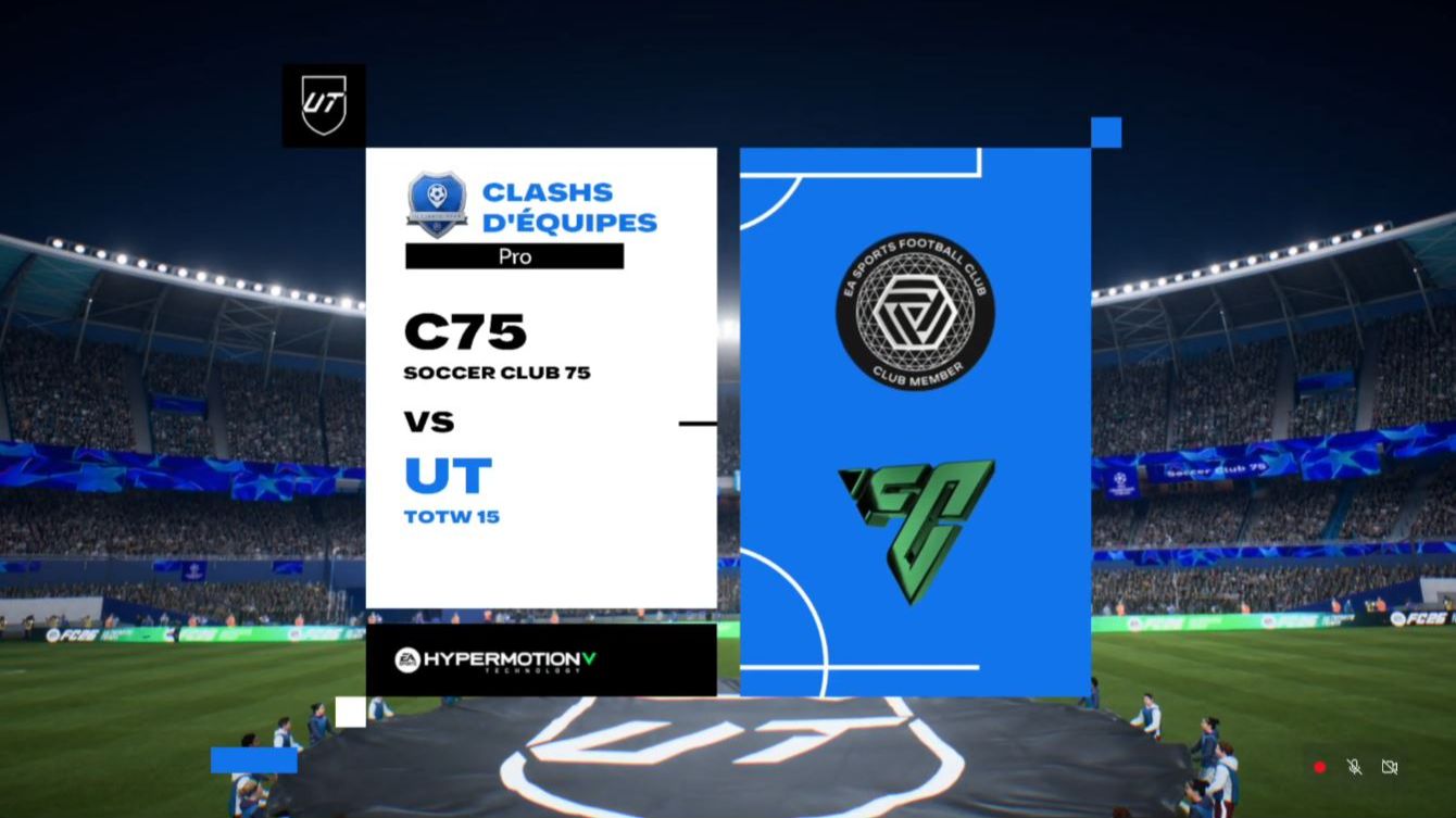 Clash Equipe • Soccer Club 75 🆚 TOTW 15