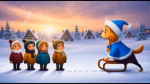 Синий трактор с друзьями встречают новый год! Детские песни.