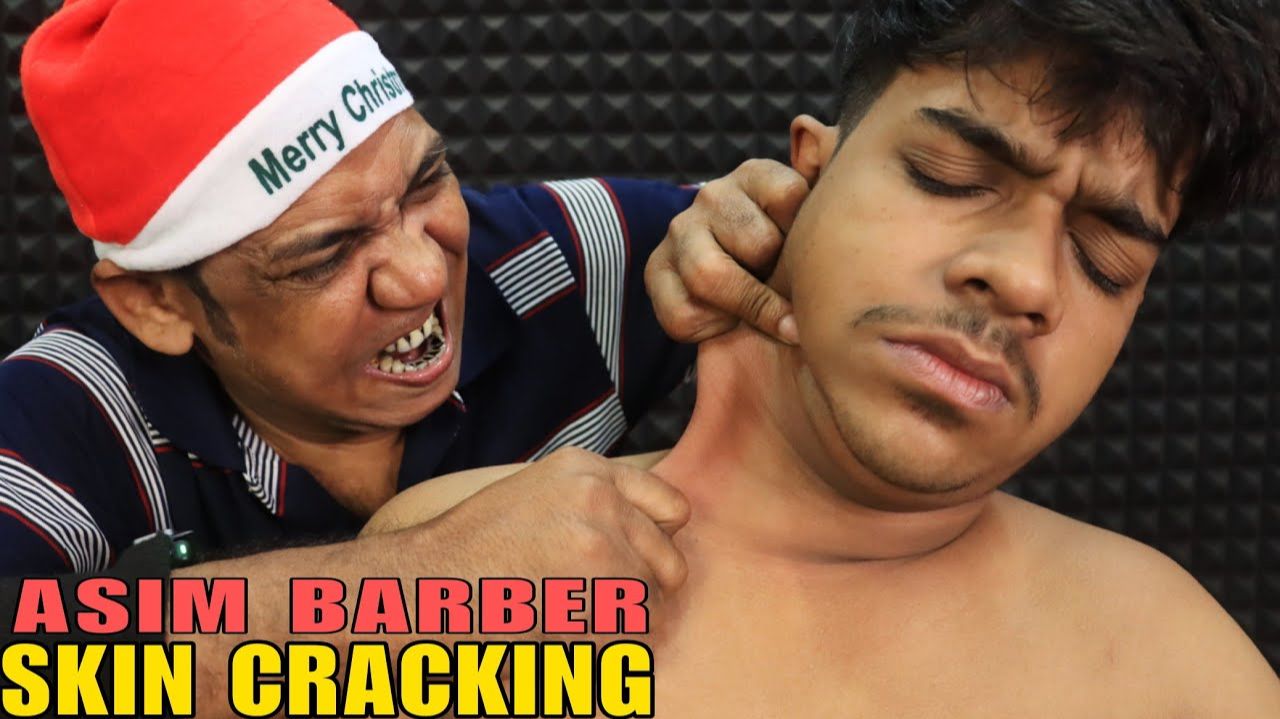Loud Neck & Skin Cracking by Asim Barber ｜ Head Massage & Satisfying Hair Scratching ASMR ｜ Sleep смотреть онлайн