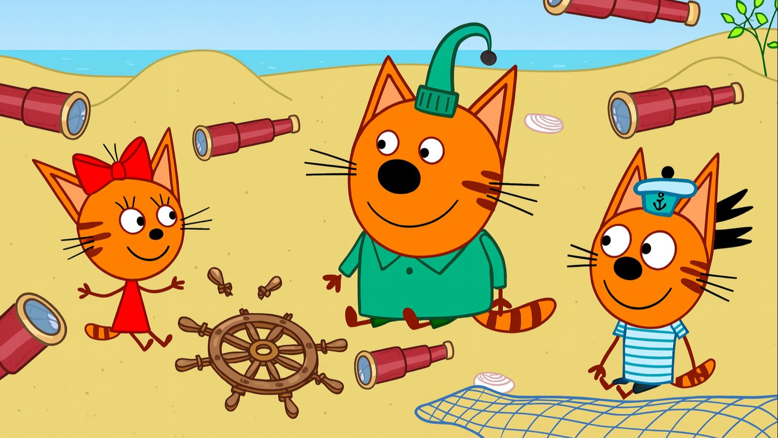 Три Кота — Мультфильм для Детей | Новые морские истории| Три Кота Мультик Смотреть |Развивающая Игра смотреть онлайн