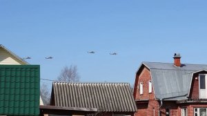 Пролёт вертолётов 9 мая 2020 года на даче