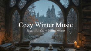 A Cozy Winter Atmosphere From The Window🤍Accompanied By Beautiful And Soothing Piano Music