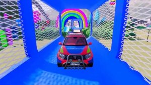 МУЛЬТИКИ ПРО МАШИНКИ.  ЯРКИЕ Полицейские машинки катаются с сиреной и мигалками.