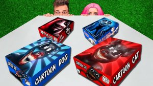 НЕ ВСКРЫВАЙ ЛЕГО КОМПЛЕКТ КАРТУН КЭТ И КАРТУН ДОГ vs ДЖЕФФ УБИЙЦА и ЧЕЛОВЕКА ЗА ОКНОМ в 3 НОЧИ!