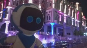 Astrobot увидел красивый замок/Волшебный замок/сказка/игрушка астроботик