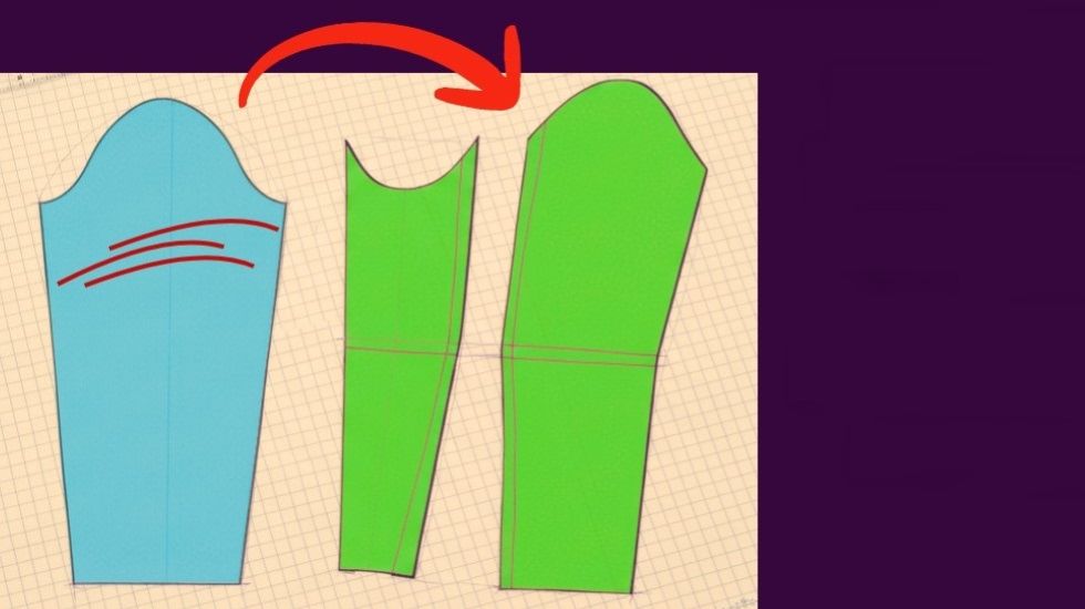 Построение выкройки рукава из двух частей.Техника высокой моды,которая помогает скрыть узкие рукава. смотреть онлайн