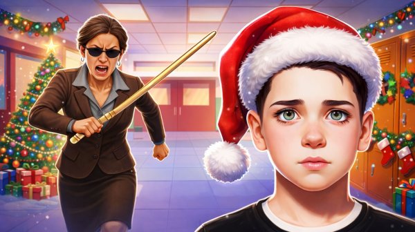 Новогоднее Обновление Побег Пацана из Школы! Полное Прохождение!