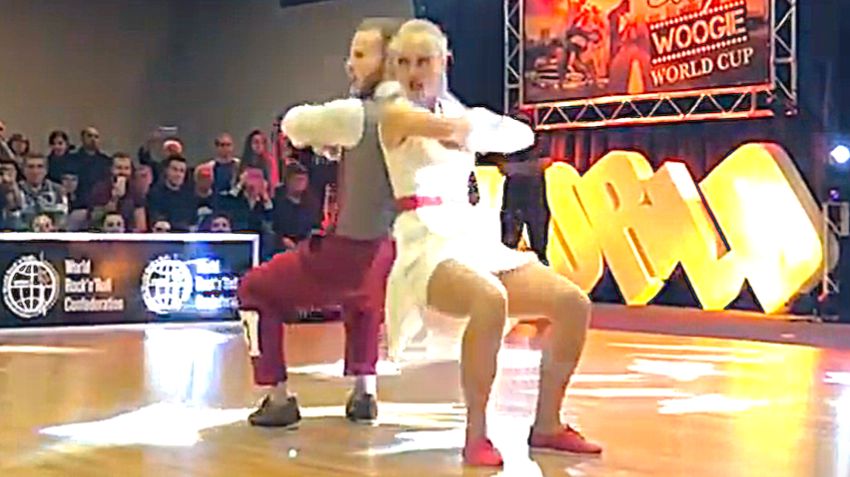 1-е место на Кубке мира по буги-вуги в Генуе 2019 — Сондре и Таня. #Танцы смотреть онлайн