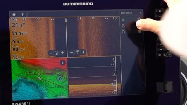 Humminbird XPLORE настраиваемые кнопки быстрого доступа  One-Boat Network