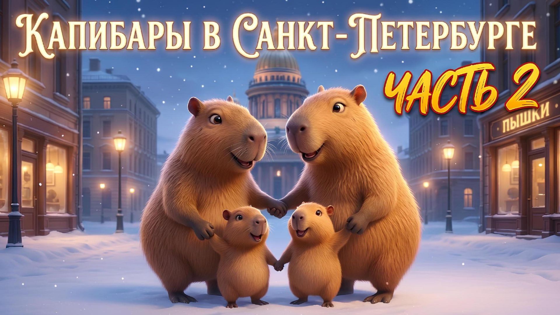 КАПИБАРЫ В САНКТ-ПЕТЕРБУРГЕ 🦫❄️ ЧАСТЬ 2 | ВОЛШЕБНОЕ НОВОГОДНЕЕ ПРИКЛЮЧЕНИЕ смотреть онлайн