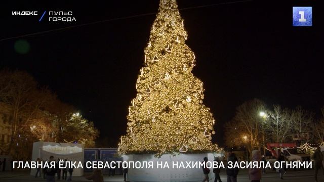 Главная ёлка Севастополя на Нахимова засияла огнями смотреть онлайн
