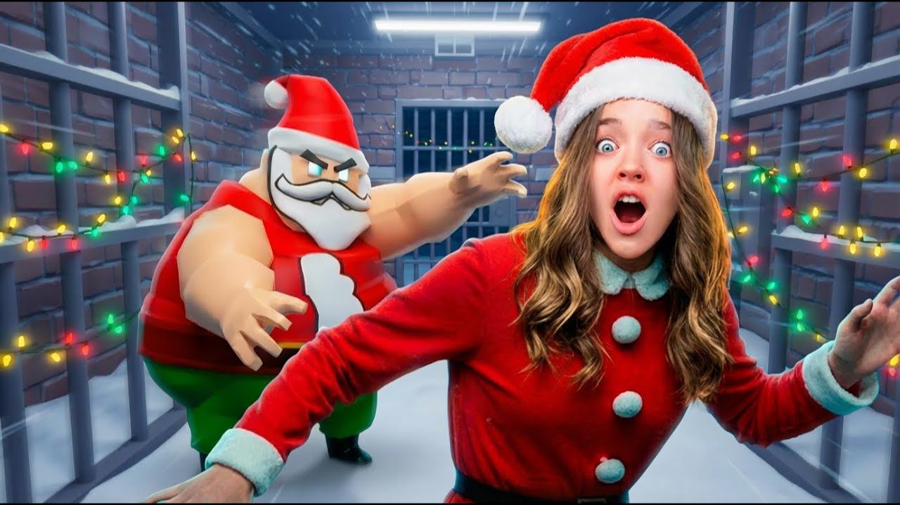 СПАСЛА НОВЫЙ ГОД ОТ ЗЛОГО САНТЫ! КВИНКА УБЕГАЕТ! смотреть онлайн