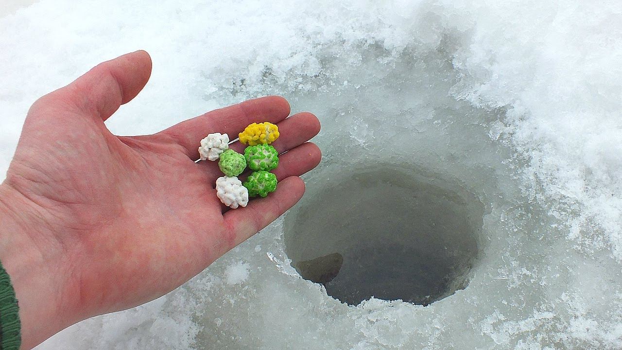 Киньте это в лунку на зимней рыбалке чтобы собрать косяк рыбы под ногами. Секрет хорошего улова. смотреть онлайн
