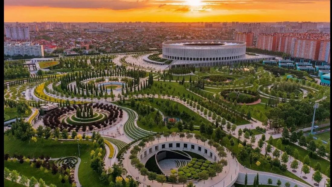 Прогулка по парку Краснодар (Галицкого). смотреть онлайн