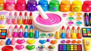 Мультики для девочек. Яркий слайм из косметики. Смотреть онлайн мультики для малышей и детей.