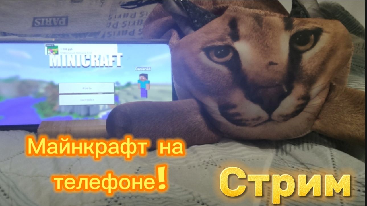 Играю в Майнкрафт на телефоне! / Стрим / майнкрафт ||| Дэмиан 16 смотреть онлайн