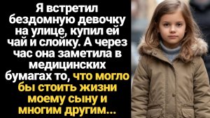 ИСТОРИИ ИЗ ЖИЗНИ/Я встретил бездомную девочку на улице, а она заметила в медицинских бумагах то, что