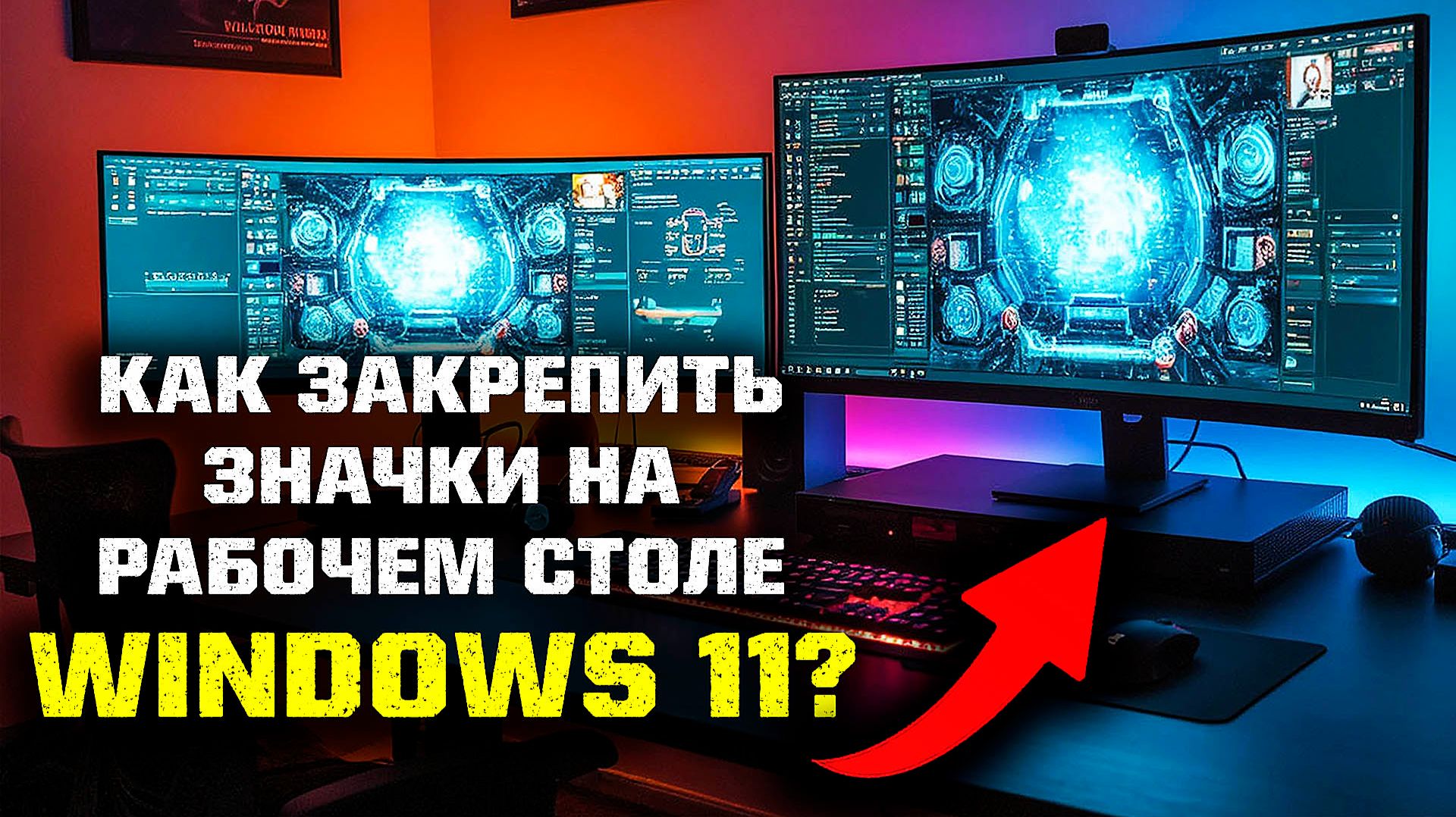 🛠️ Как ЗАКРЕПИТЬ значки на рабочем столе Windows 11? смотреть онлайн