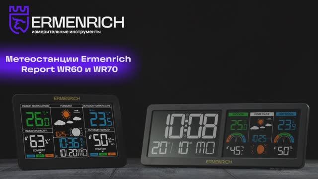 Метеостанции Ermenrich Report WR60 и WR70 | Ermenrich – имиджевое видео смотреть онлайн
