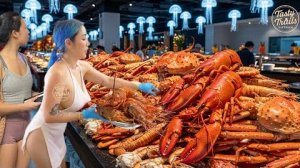 Самый большой шведский стол с морепродуктами в Ханое! Всего 20 $ за Все.