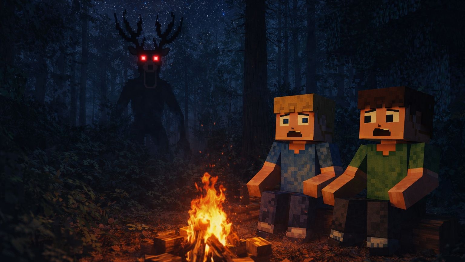 ЗА МНОЙ СЛЕДИТ МОНСТР В 99 НОЧЕЙ МАЙНКРАФТ! смотреть онлайн